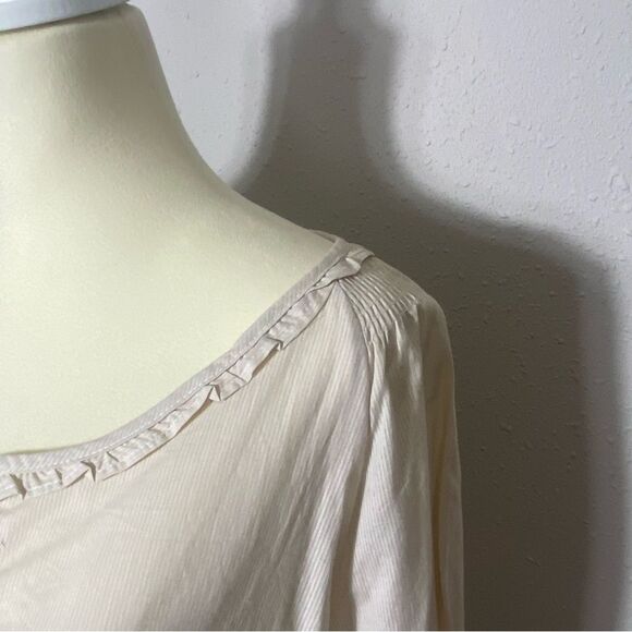 Bit & Bridle 100% Cotton Lightweight Striped Peasant Tunic Top Women's Size 1X - Picture 15 of 16